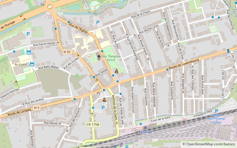 petange tourist information location map