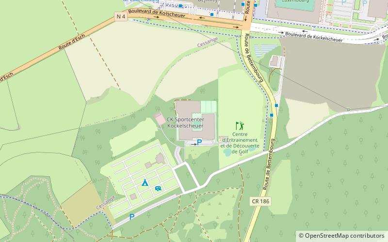 Kockelscheuer Sport Centre location map