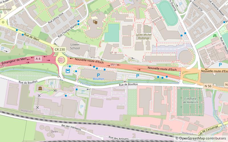 Rue de Bouillon location map