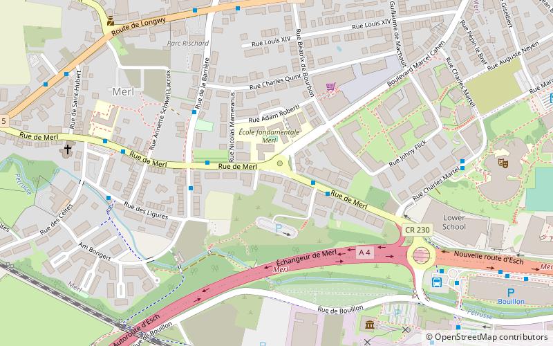 rue de merl luxembourg location map