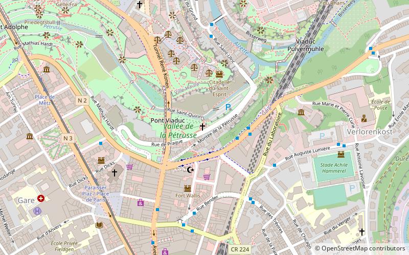 Chapelle Saint-Quirin location map