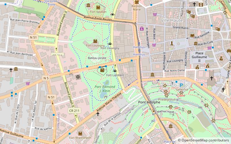 lambert redoubt luxembourg location map