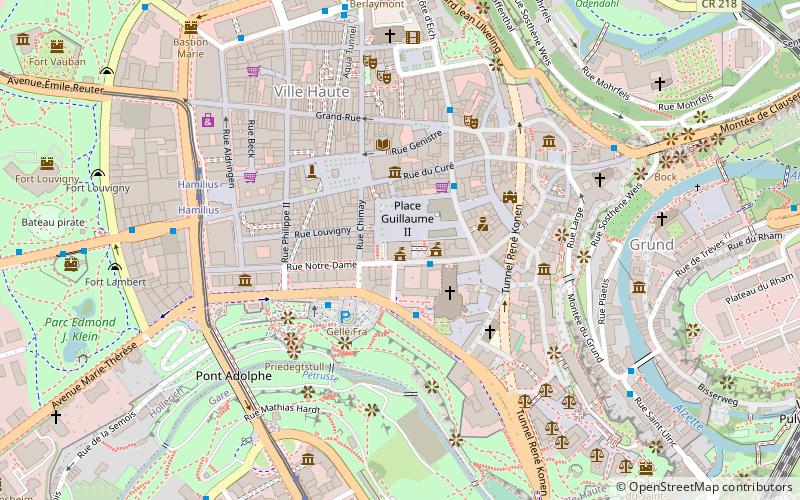 Luxembourg City Hall location map
