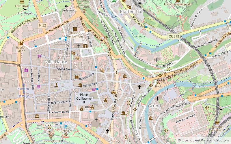 rue du palais de justice luxembourg location map