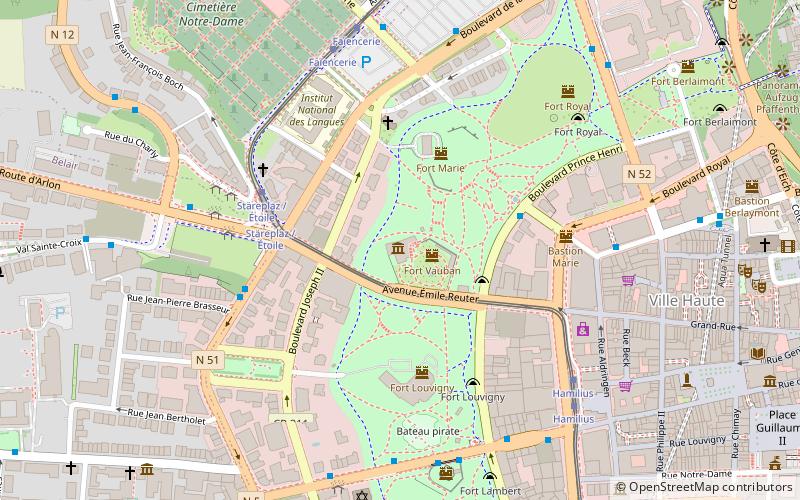 Villa Vauban location map