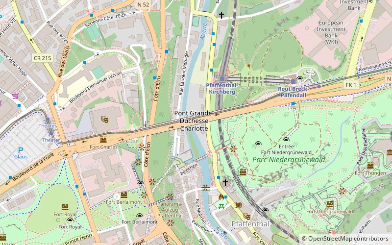 Pont grande-duchesse Charlotte location map