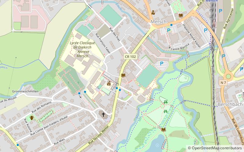 visit the mierscher kulturhaus mersch location map
