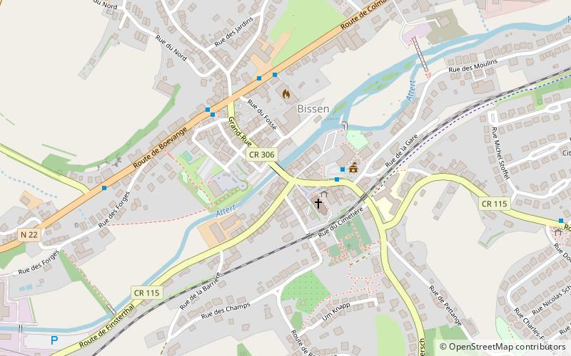 Bissen location map