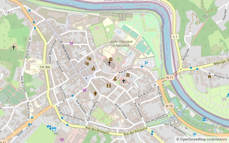 Basilique Saint-Willibrord location map
