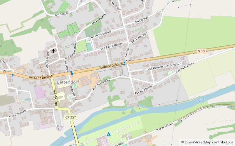 Bettendorf Castle location map