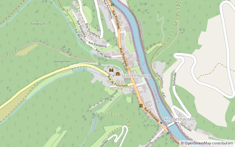 Stolzembourg Castle location map