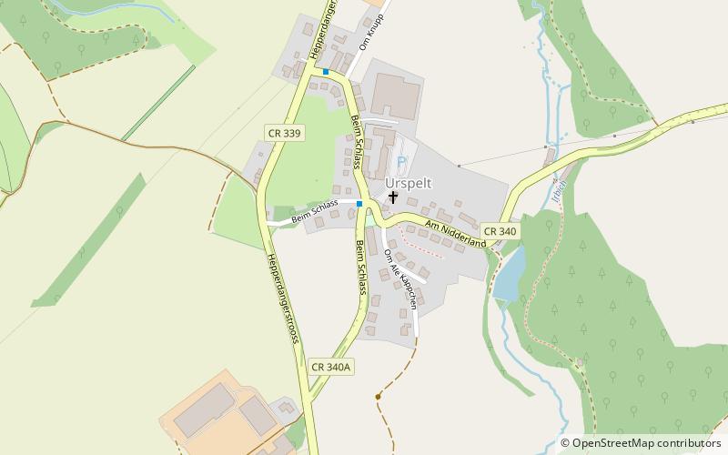 Urspelt Castle location map