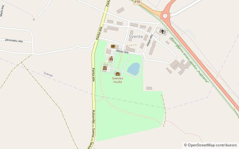 Jaunsvente Manor location map