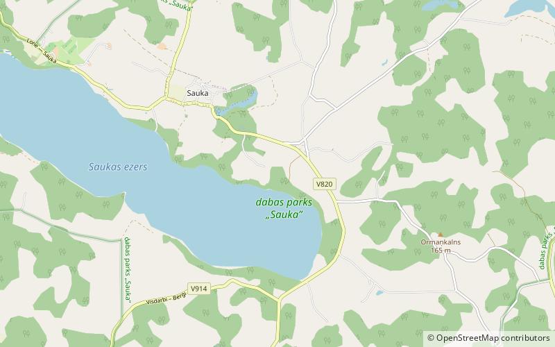 Sauka Nature Park location map