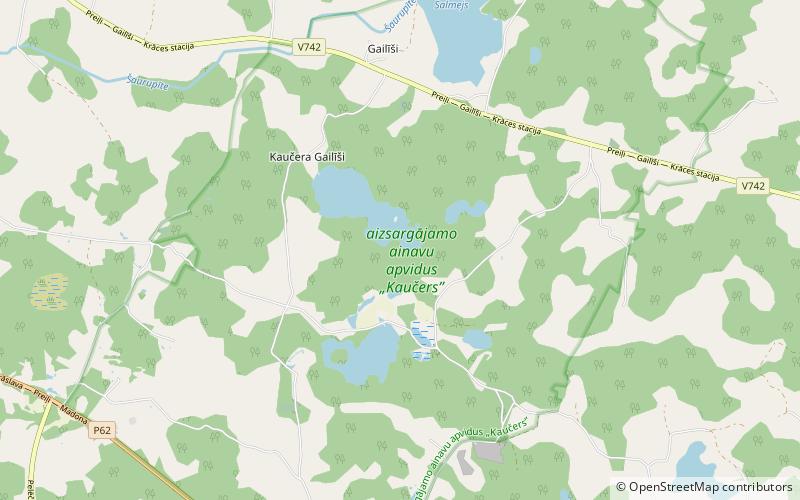 Kaučers Protected Landscape location map