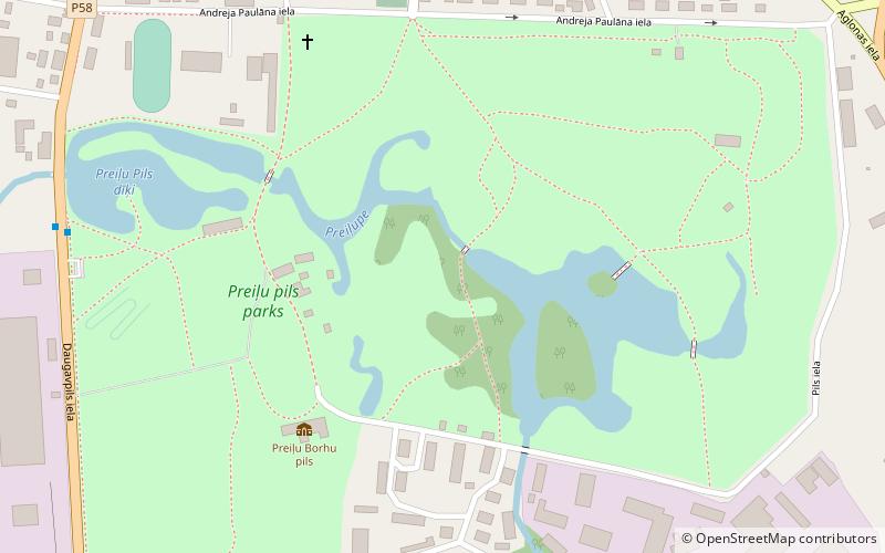 Preiļi Palace location map