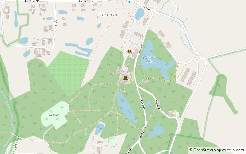 Lūznavas muiža location map