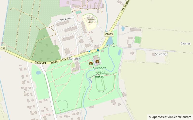 Svitene Manor location map