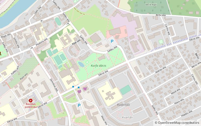 korfa darzs bauska location map