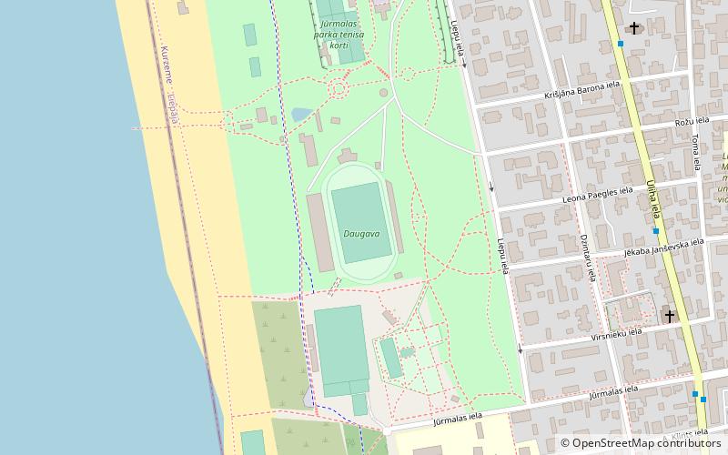 Daugava Stadium location map