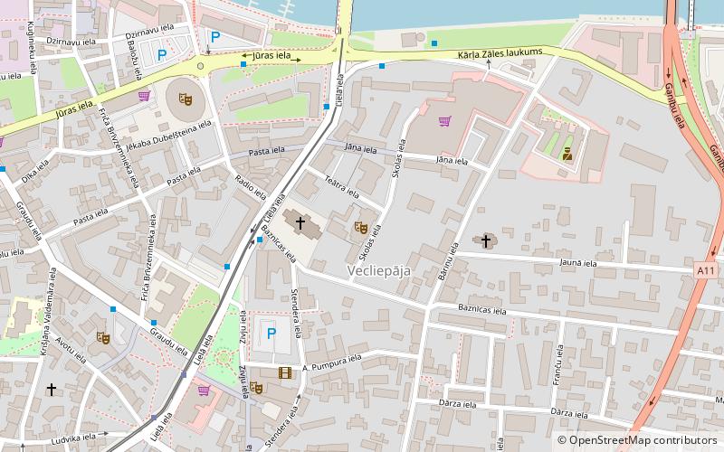 Liepāja Theatre location map