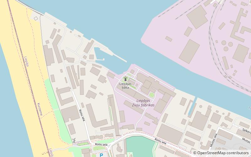 Liepāja Lighthouse location map