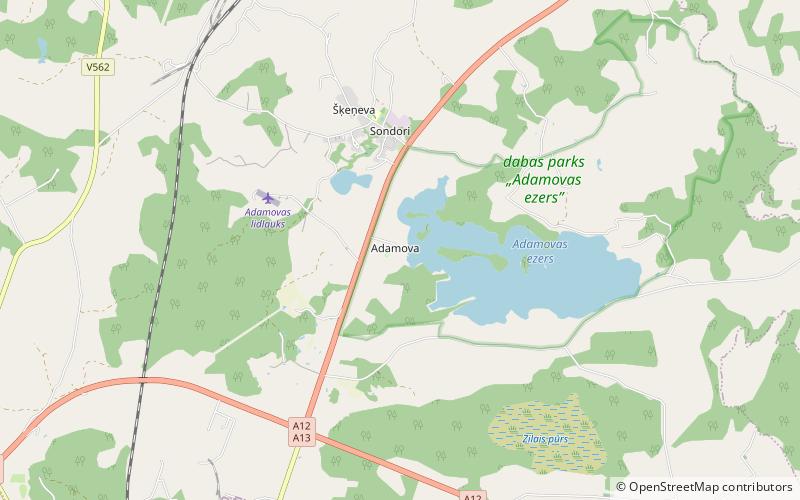 Adamova Manor location map