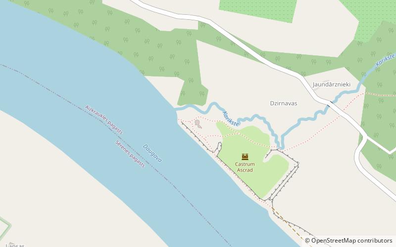 Aizkraukle Castle location map