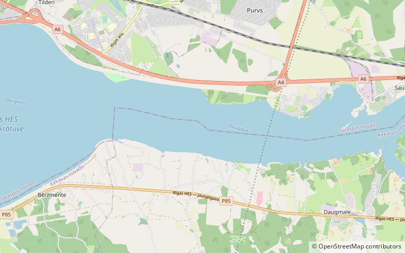 Riga Hydroelectric Power Plant Crossing Pylon location map