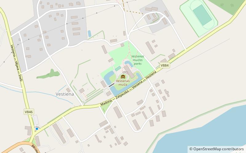 Vestiena Manor location map