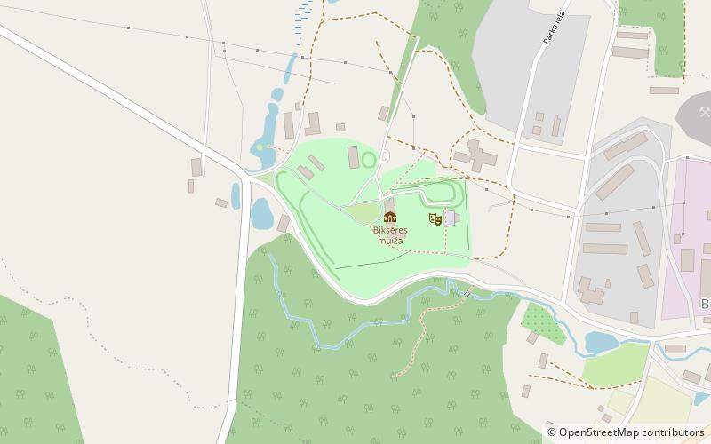 Biksēre Manor location map