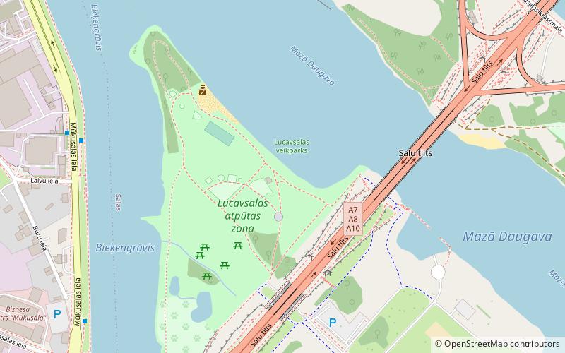 Riga Wake Park location map