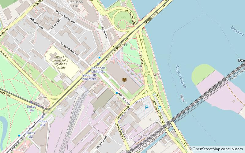 Lettische Nationalbibliothek location map