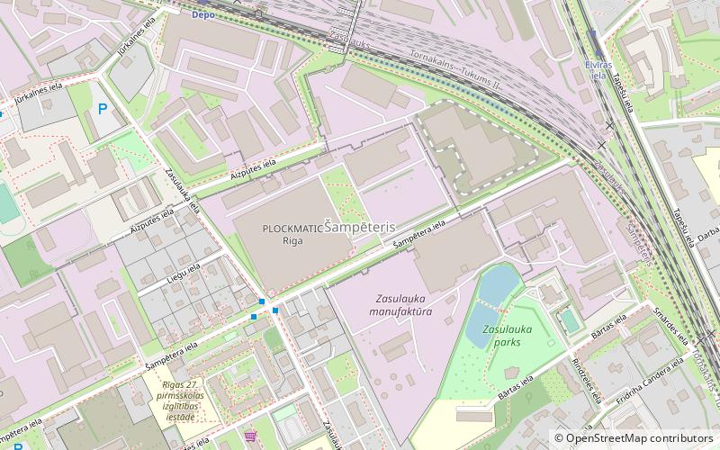 sampeteris riga location map