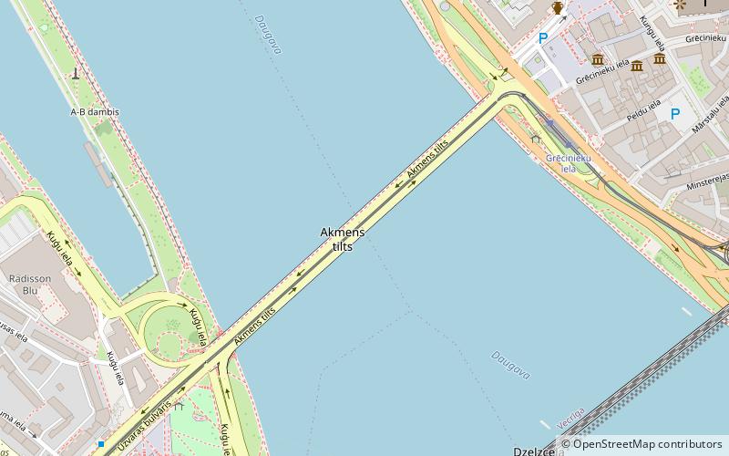 Akmens tilts location map