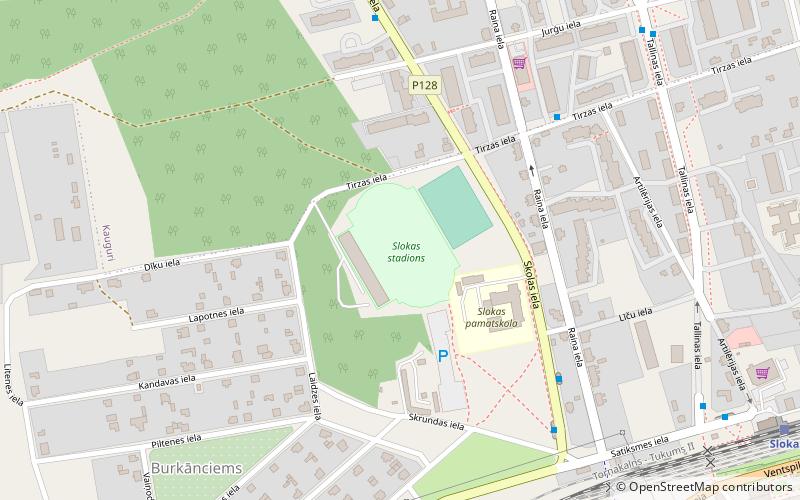 Stadion Slokas location map
