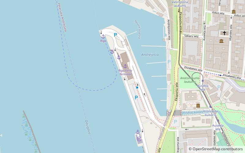 Terminal de passagers de Riga location map