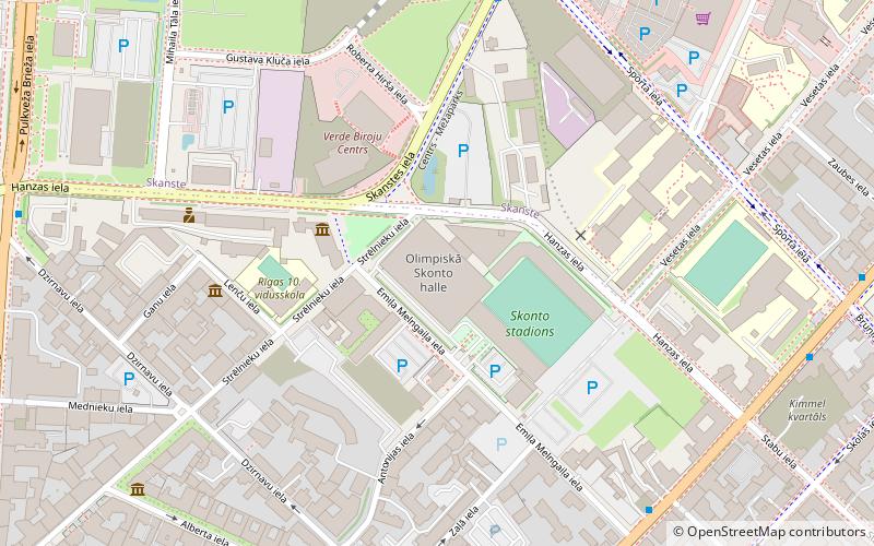 Skonto Hall location map