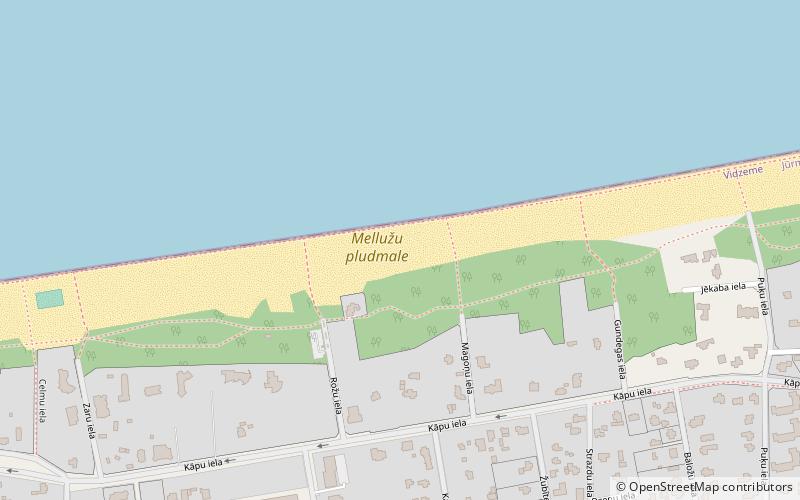 melluzu pludmale jurmala location map