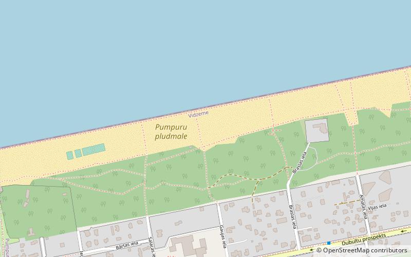 pumpuru pludmale jurmala location map