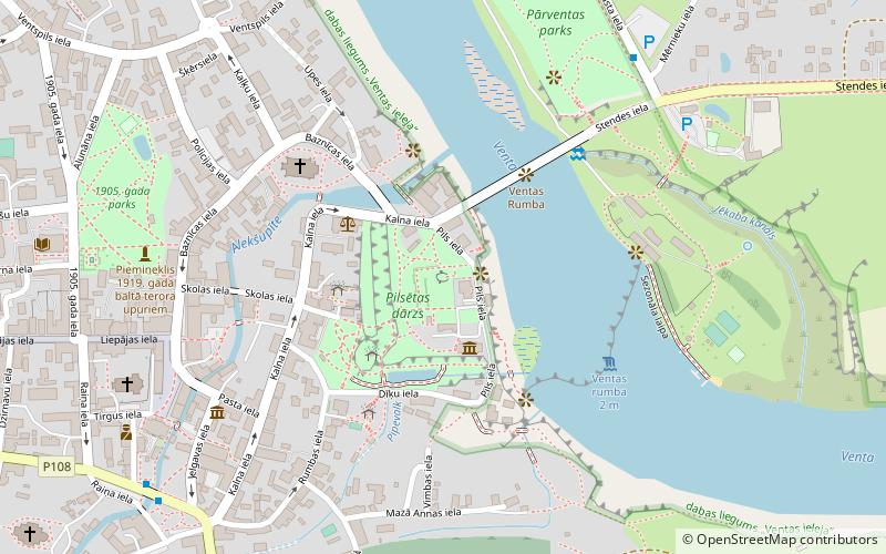 Kuldiga Castle location map