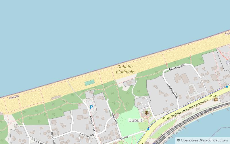 Dubultu pludmale location map