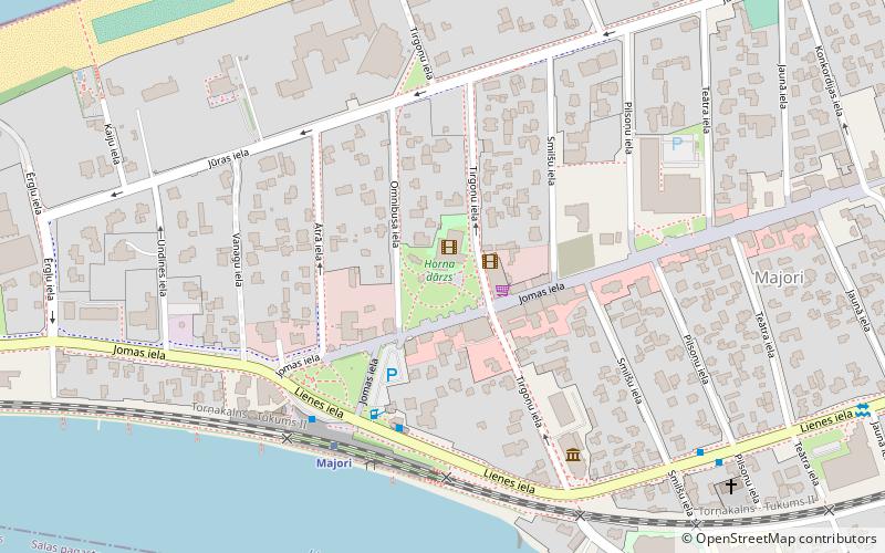 horna darzs jurmala location map