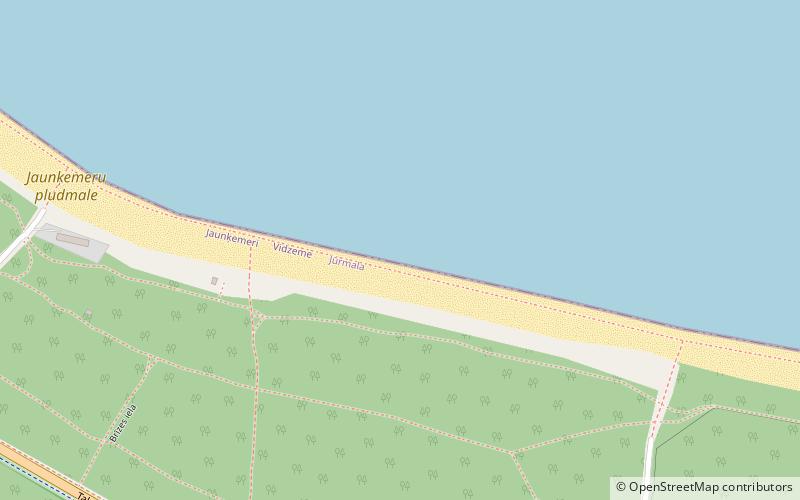Jaunķemeru pludmale location map