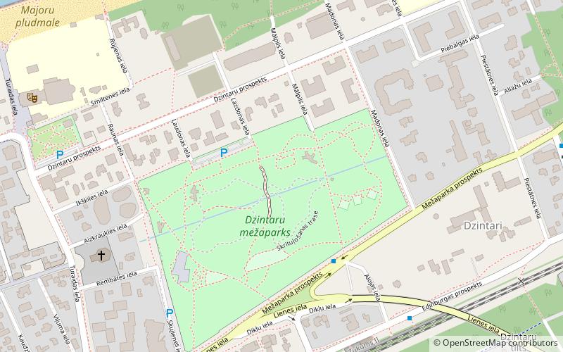 dzintaru mezaparks jurmala location map