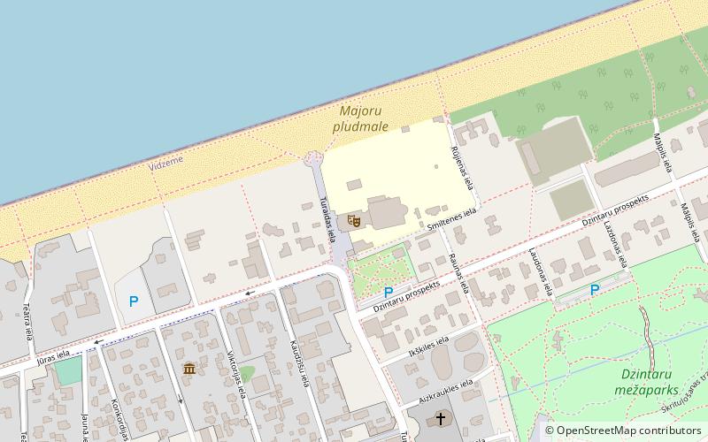 dzintaru koncertzale jurmala location map