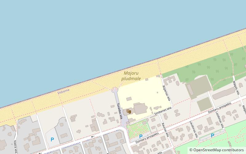 majoru pludmale jurmala location map