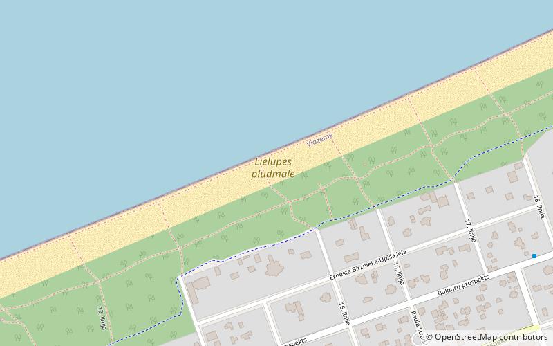 Lielupes pludmale location map