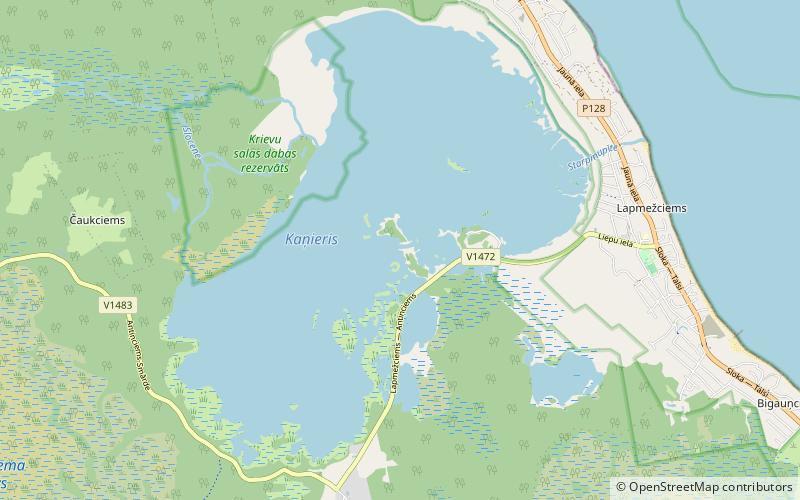 Lake Kaņieris location map