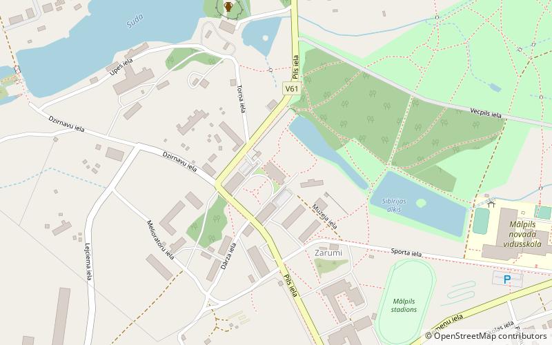 Mālpils Manor location map